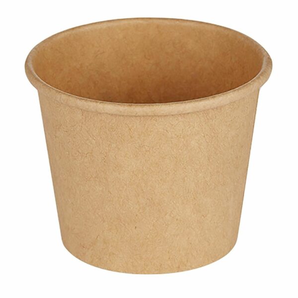 Dressingbæger 90 ml 3 oz Ø62 x 50 mm kraft pap/PE Brun