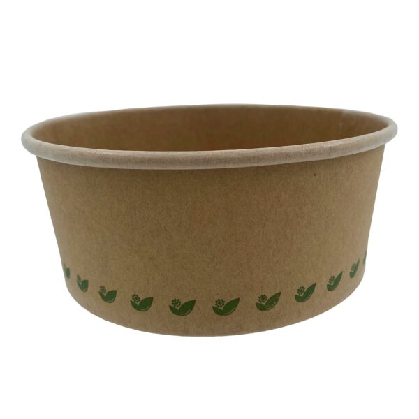 Salatskål Catersource rund 750 ml Ø150x60 mm brun karton/biocoating