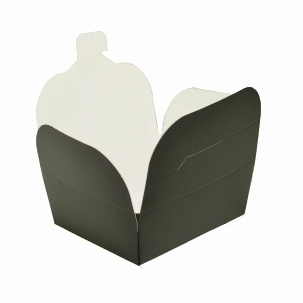 Takeaway æske 500 ml 89x109x48 mm PE-Belagt Mat sort