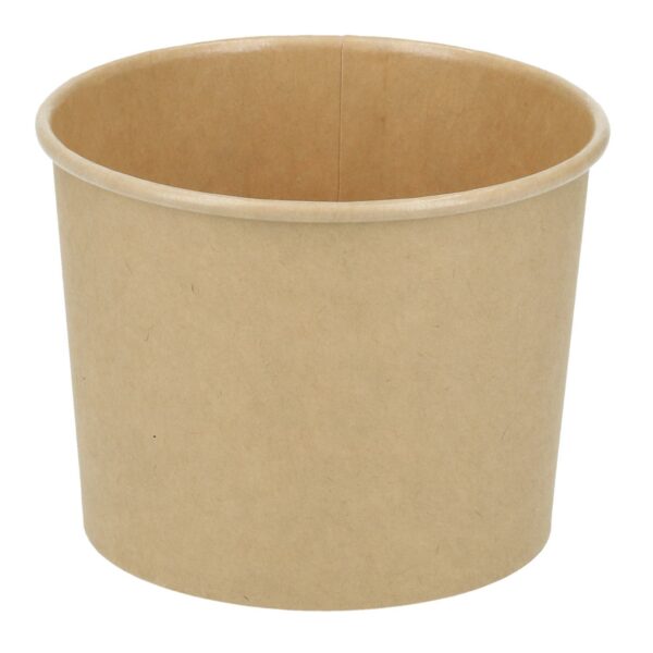 Papbæger Verive soup-to-go 350 ml /12 oz Ø96 x 69 mm pap/PLA brun kraft