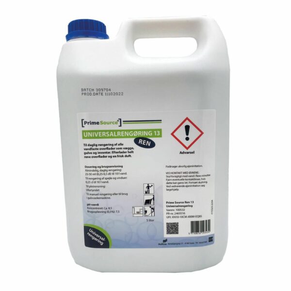 Universalrengøring Prime Source Ren 13 med Farve/Parfume 5 ltr Blå