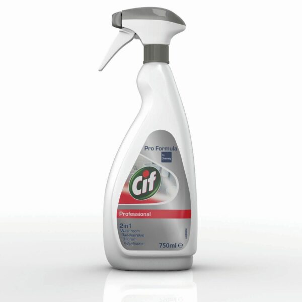 Sanitetsrengøring Cif Pro Formula Badeværelse 2i1 m Parfume Klar-til-Brug 750ml