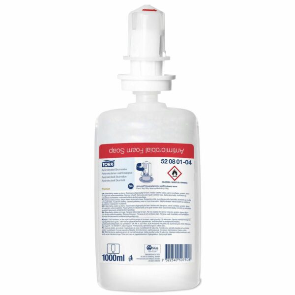 Sæbe Skum Tork Premium S4 Antimikrobiel med Ethanol 1 ltr