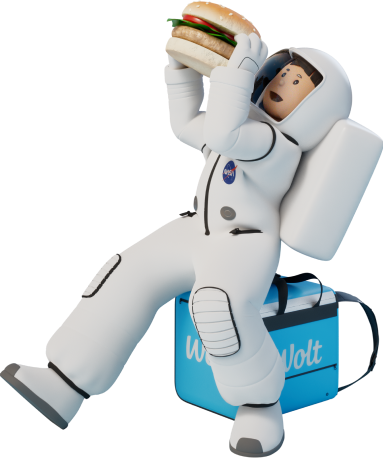 Valentina burger pose