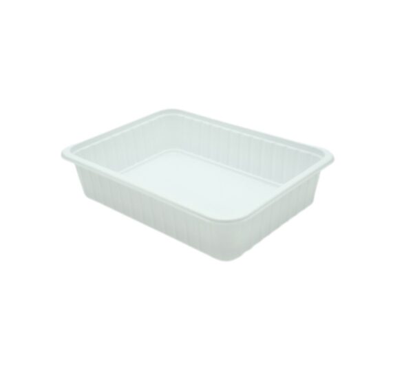 Szögletes alj 500 ml PP fehér standard (Coveris) 124401/134106 (tető:22200014)