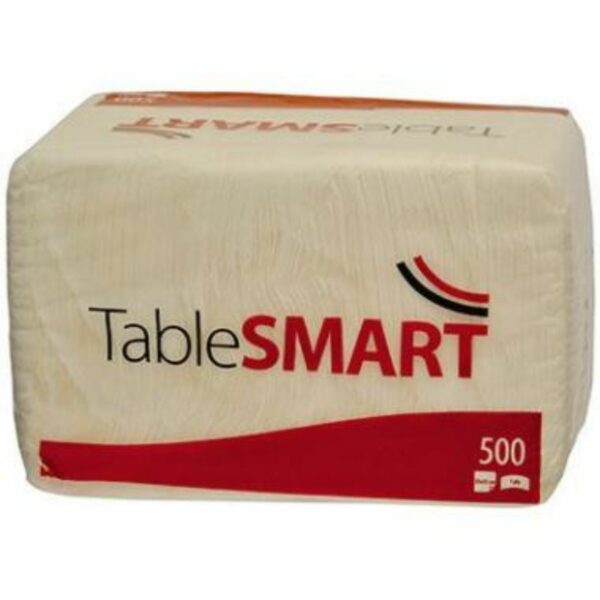 TableSMART szalvéta, 1r, 33x33 cm, szalvéta, fehér, 1/4 hajtott, 6x500db/krt
