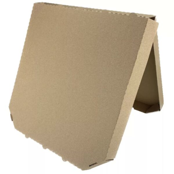 Pizzadoboz - barna- 280x280x30 mm,  csapott sarok