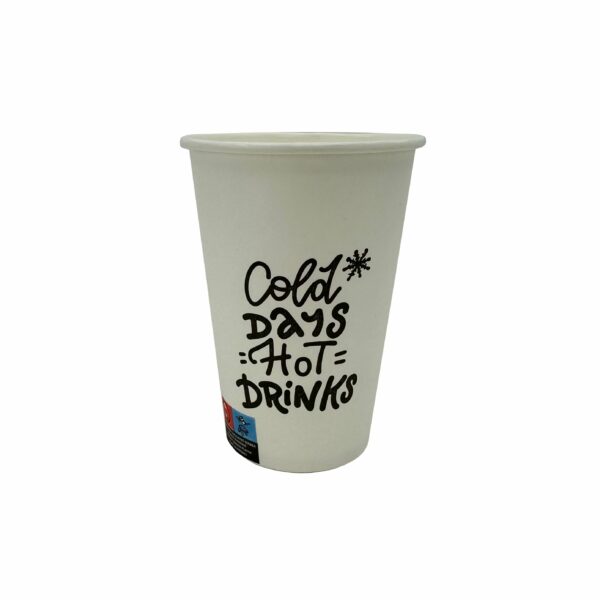 Papírpohár 300 ml - cold days hot drinks - 12 OZ (110x80x52 mm)(T)