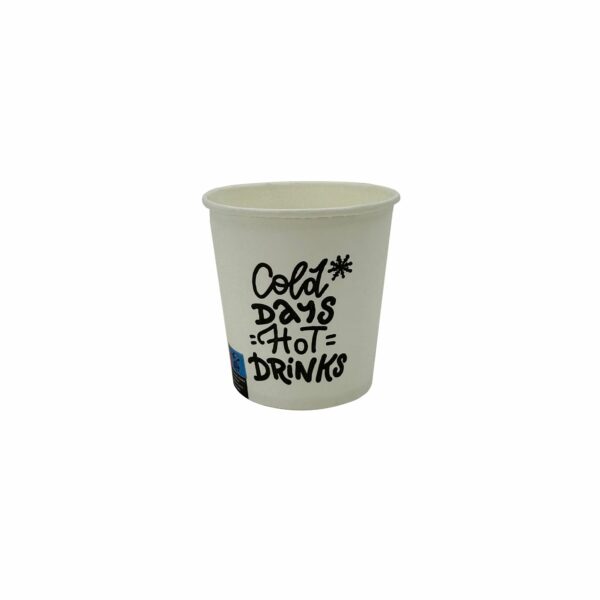 Papírpohár 100 ml - cold days hot drinks - 4 OZ (61x62x45 mm)(T)