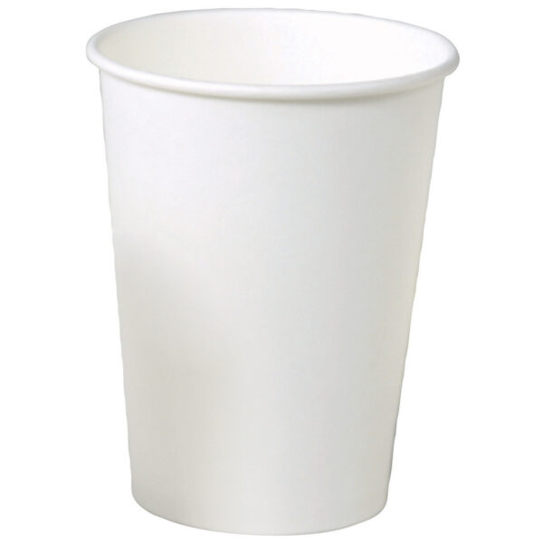 Kaffebæger Pap 30 cl 12 oz Ø90 mm Hvid neutral