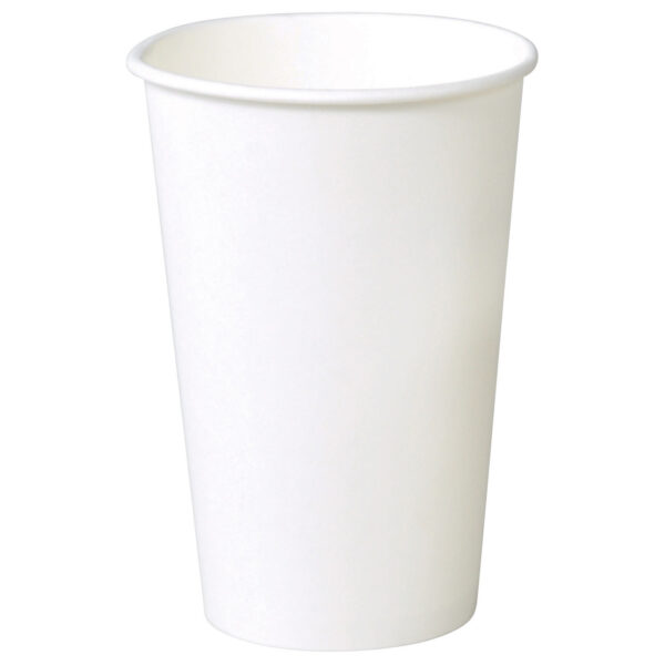 Kaffebæger Pap 40 cl 16 oz Ø90 mm Hvid neutral