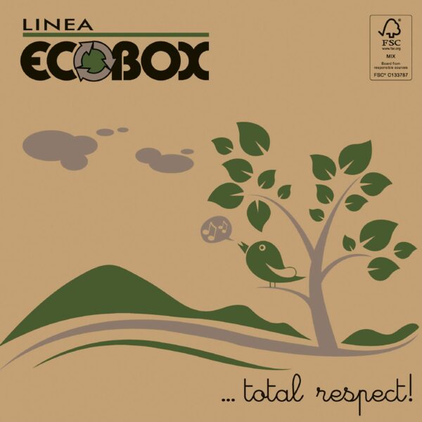 Pizzaæske 30x30x3 cm LWK FSC-mærket Brun med Logo Ecobox