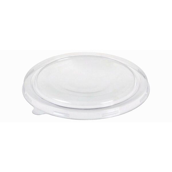 Plastlåg Catersource rundt Ø150 mm PET klart til brun kraft salatskål