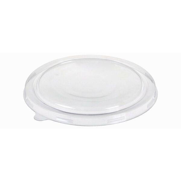 Plastlåg Catersource rundt Ø184 mm PET klart til brun kraft salatskål