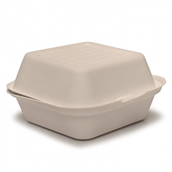 Burgerboks 130x130x80 mm Bagasse