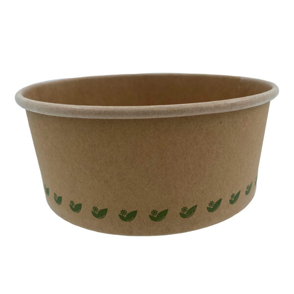 Salatskål Catersource rund 750 ml Ø150x60 mm brun karton/biocoating