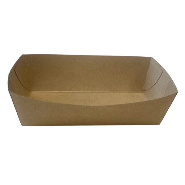 Pommes frites bakke nr 1 138x67x43 mm Brun