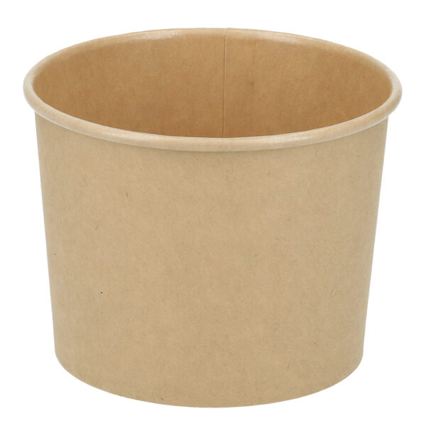 Papbæger Verive soup-to-go 350 ml /12 oz Ø96 x 69 mm pap/PLA brun kraft