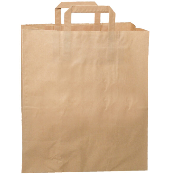Bærepose Verive 14 ltr med hank 260x170x250 mm 70 gr brun kraft