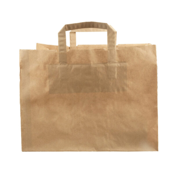 Bærepose Verive 18 ltr med hank 320x170x270 mm 70 gr brun kraft