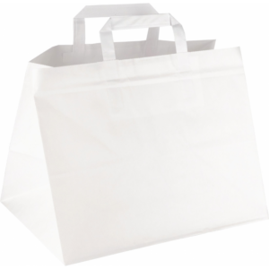 Torba papierowa, biała - 32 x 22 x 25 cm (paczka 50 szt.)