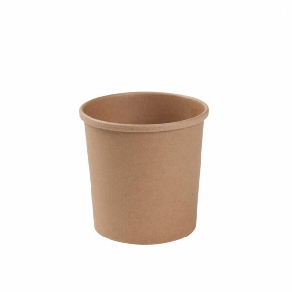 Pojemnik papierowy, kraft, fi 95 mm, 470 ml (paczka 25 szt.)