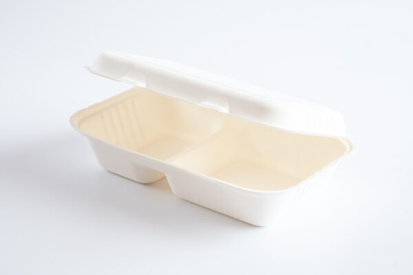 Menu box - dvojdielny z cukrovej trstiny 250 x 160 x 70 mm - Image 2